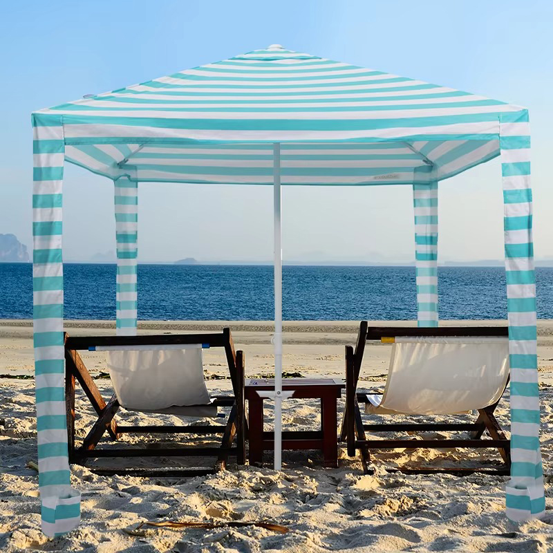 Må strandparaplyer brukes med strandstoler?